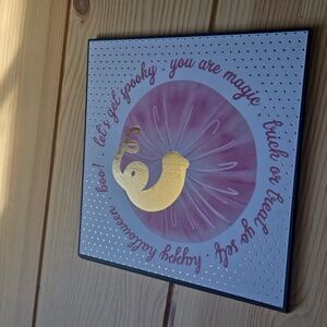 Handmade Halloween Folio Card 6x6 Mini Scrapbook Album